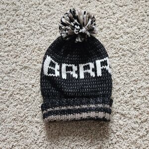 Black and Brown Steve Madden Brrr Knit Beanie